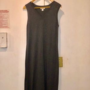 Talbots charcoal grey sweater dress